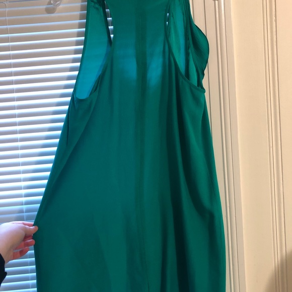 Ruffle Sleeveless Dress - Green/Teal - Picture 5 of 6